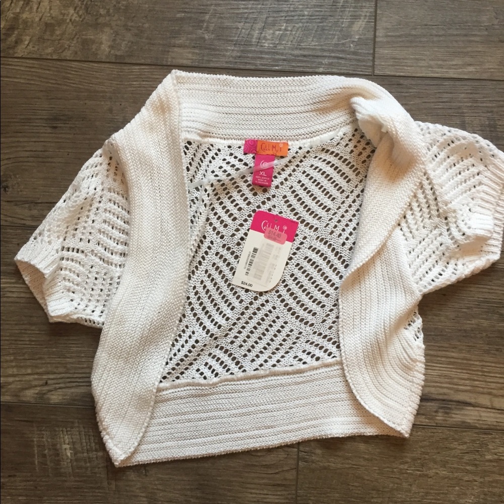 White dress cardigan